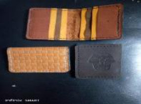 Engraved Leather Card Holder