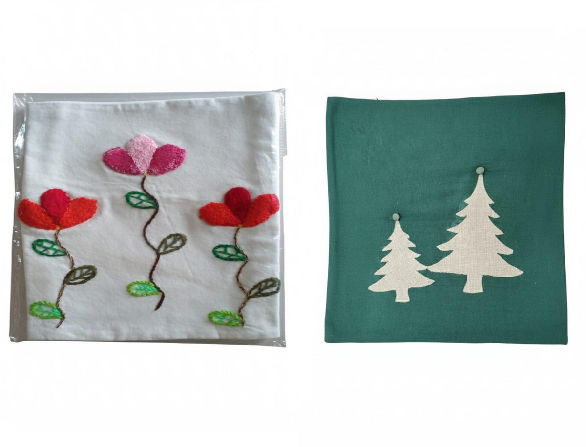 Decorative Embroidered Cushion Cover