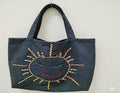 Hand-Embroidered Fabric Tote Bag