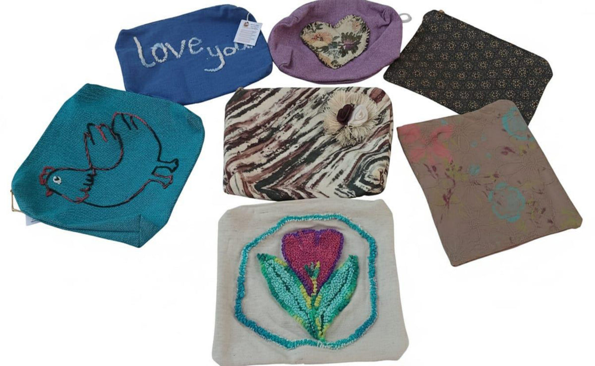 Handmade Fabric Makeup Pouch