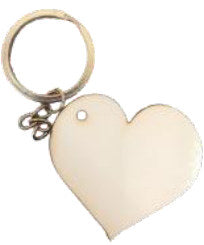 Custom Photo Keychain – Wooden Heart
