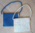 Handwoven Flap Crossbody Bag
