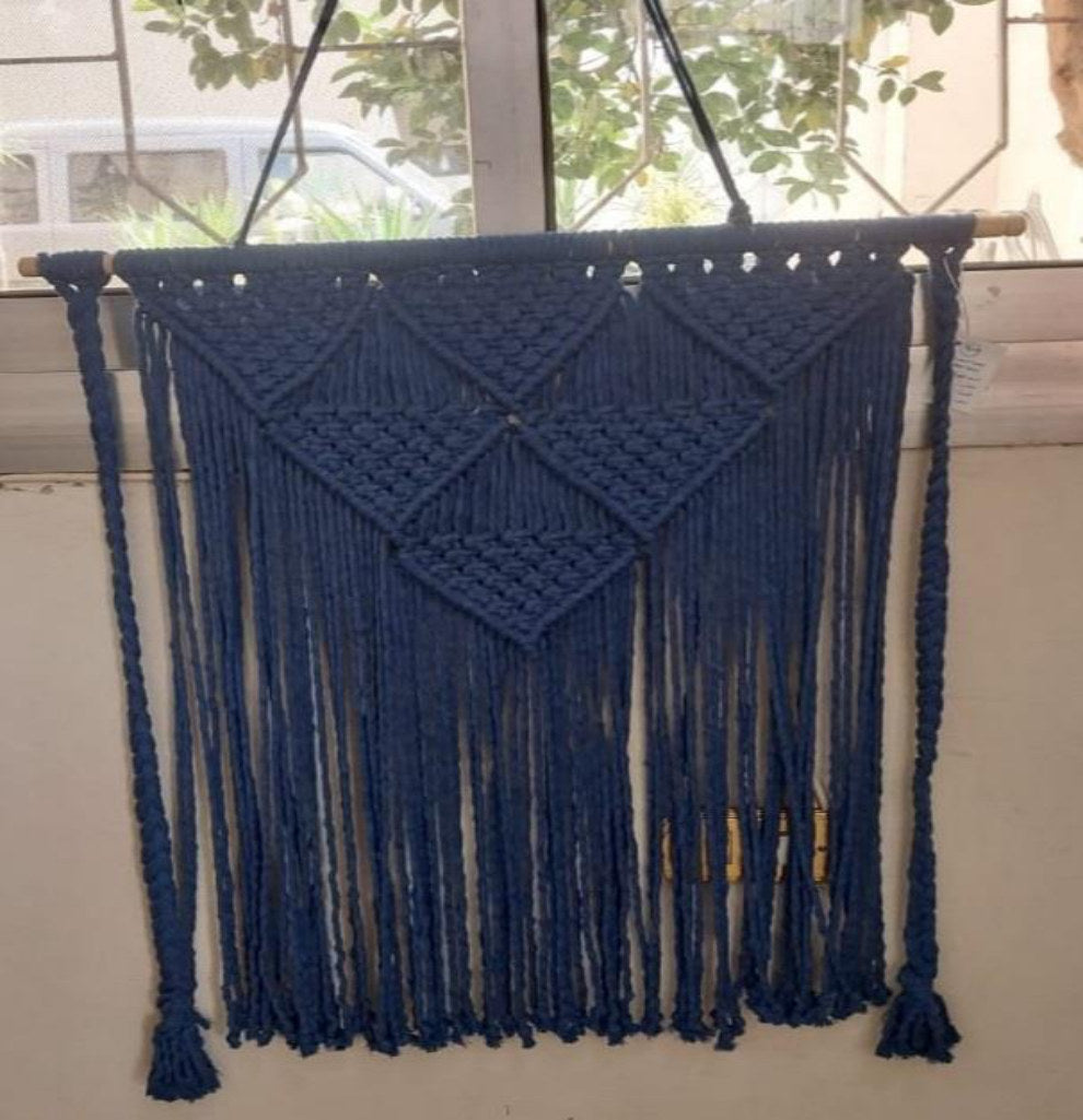 Macramé Wall Hanging – Navy