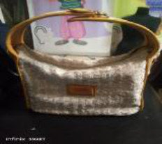 Fabric & Leather Box Bag