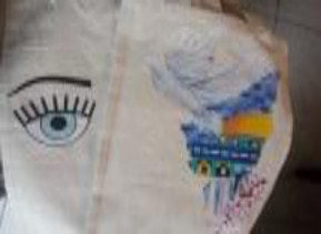 Hand-Painted Canvas Tote